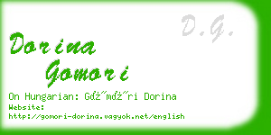 dorina gomori business card